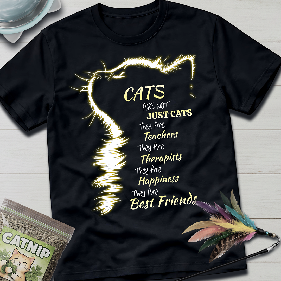 Cats Are Not Just Cats- Yellow Glow T-Shirt