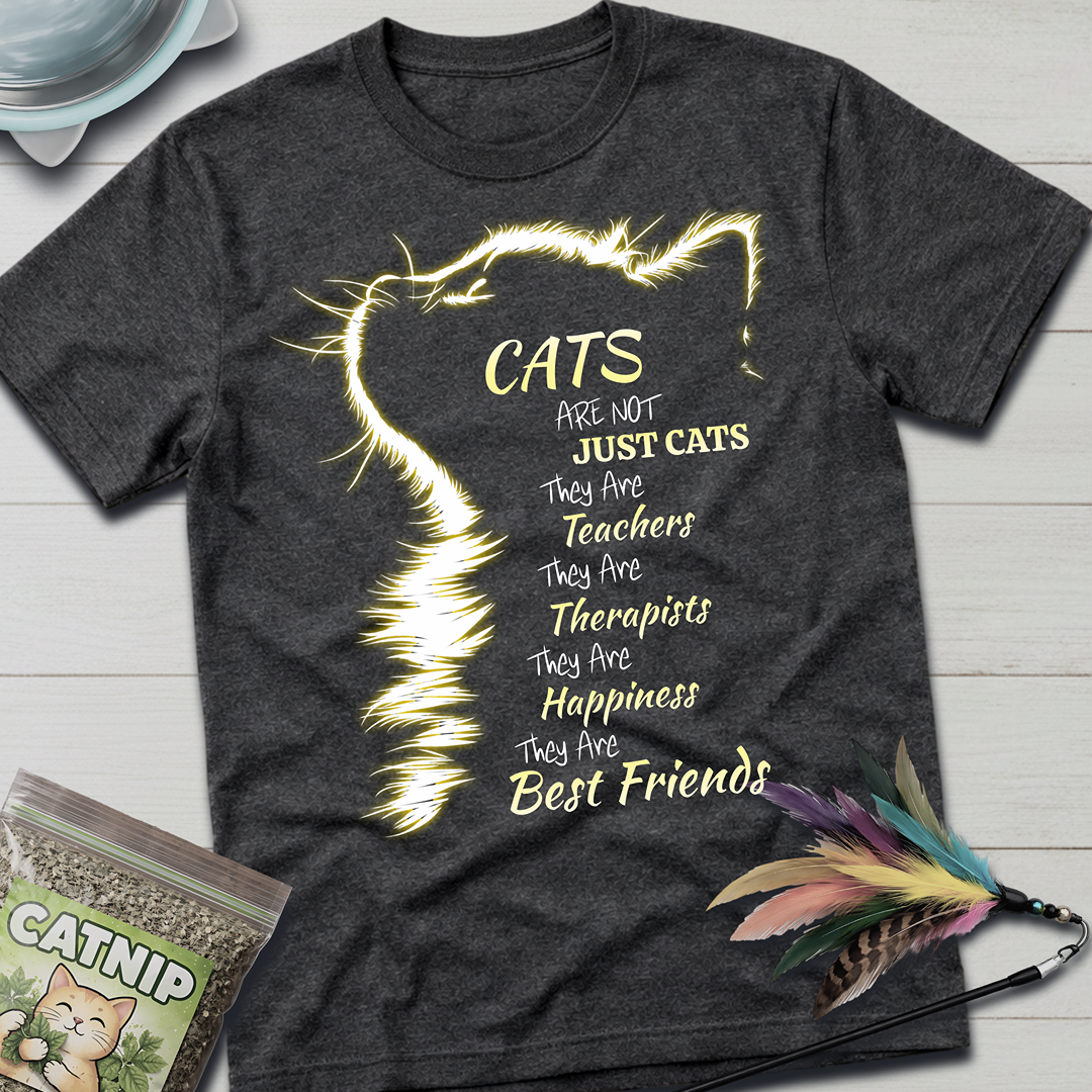 Cats Are Not Just Cats- Yellow Glow T-Shirt
