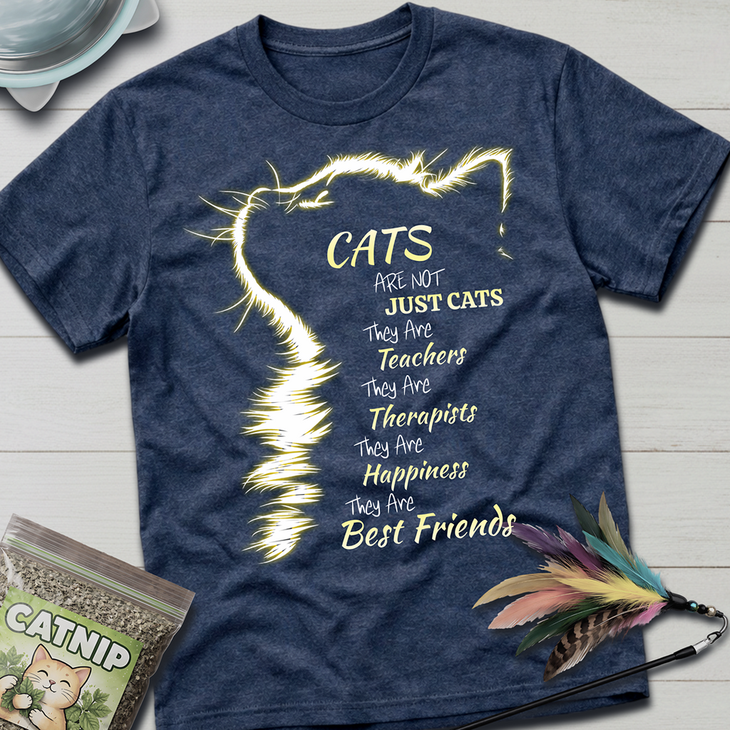 Cats Are Not Just Cats- Yellow Glow T-Shirt
