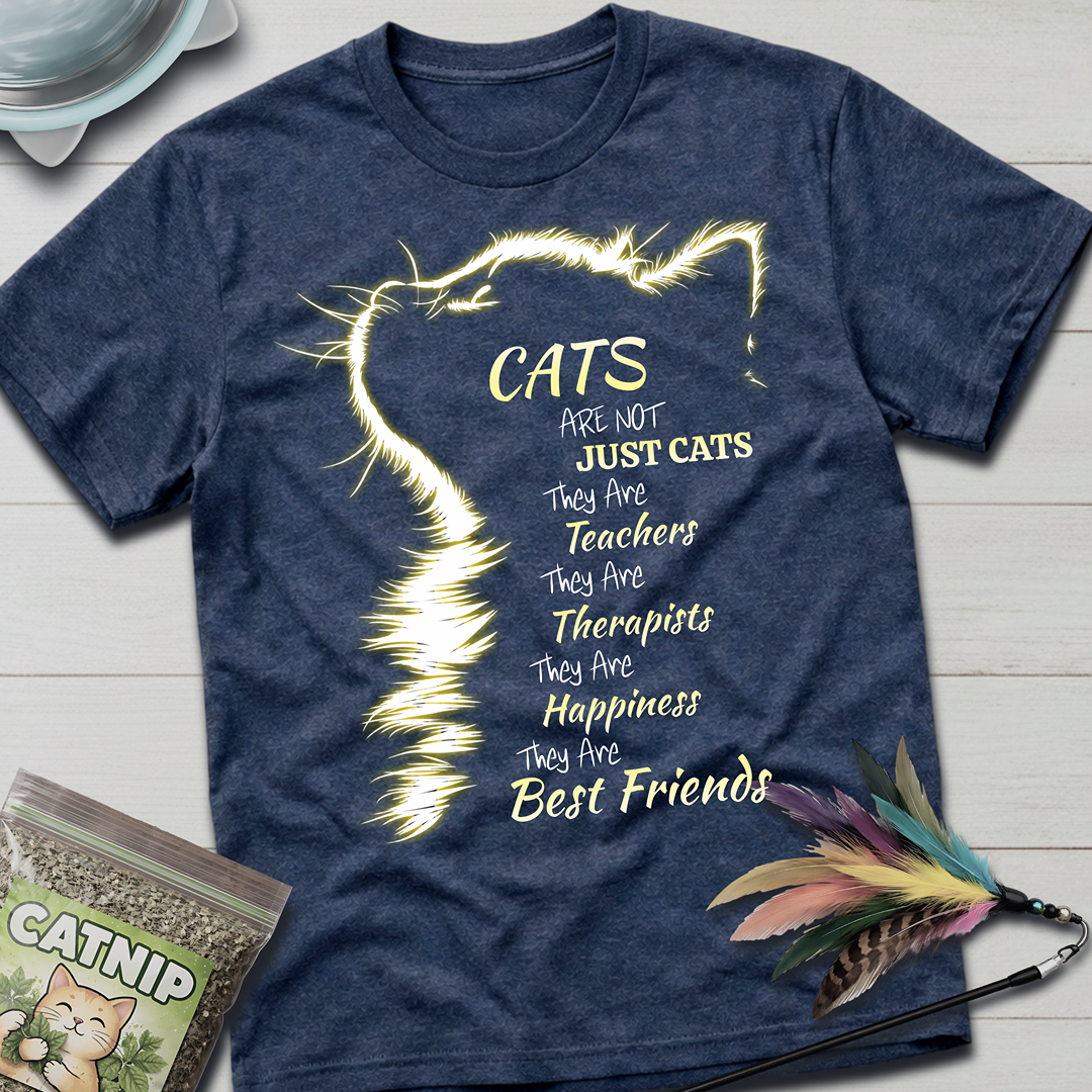 Cats Are Not Just Cats- Yellow Glow T-Shirt