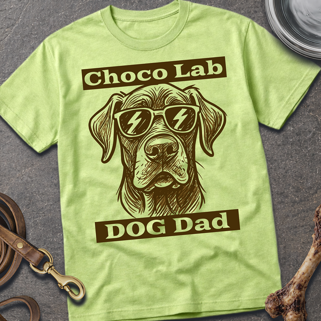 Choco Lab Dog Dad T-Shirt