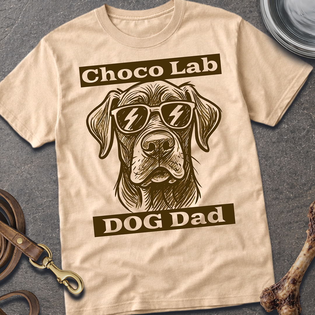 Choco Lab Dog Dad T-Shirt