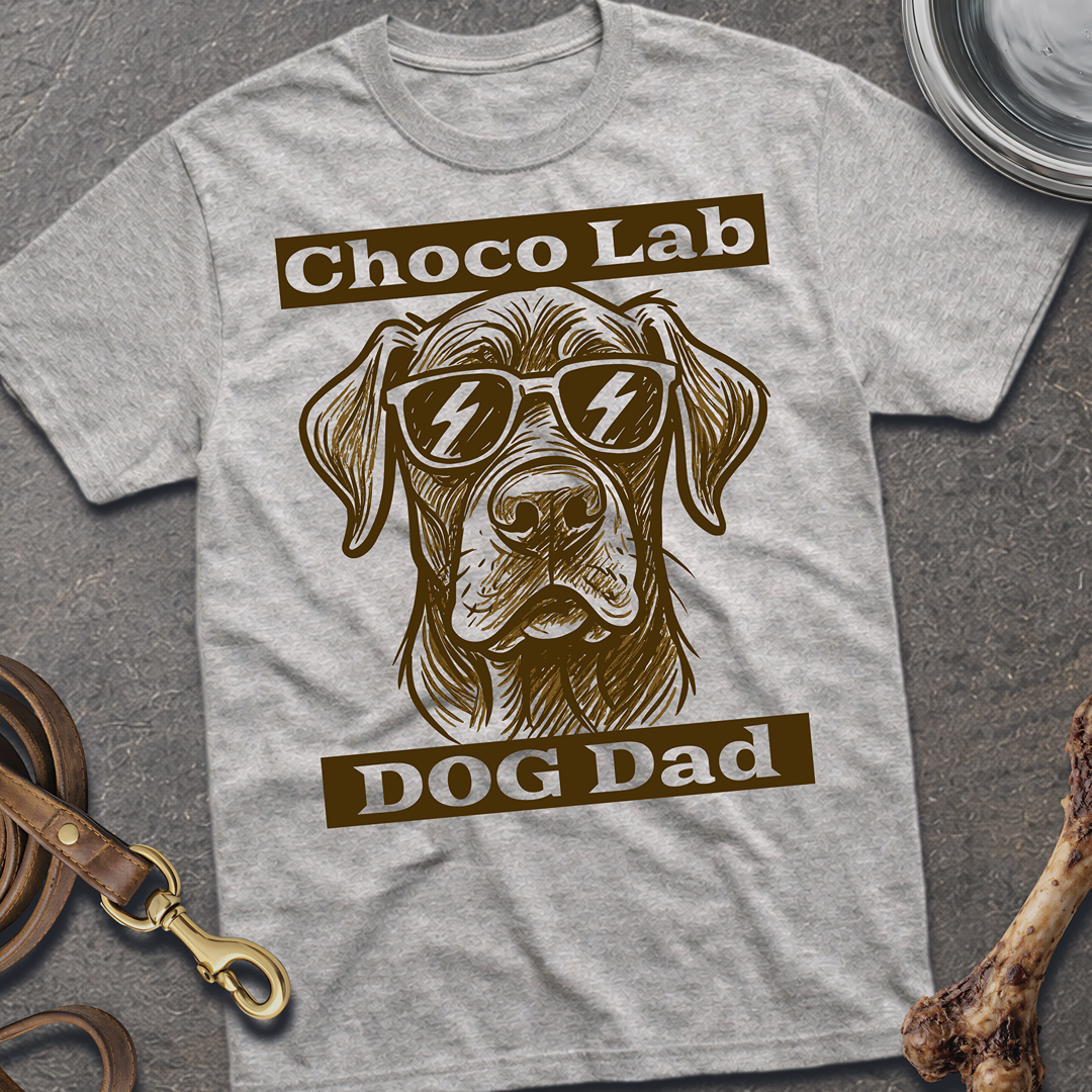 Choco Lab Dog Dad T-Shirt