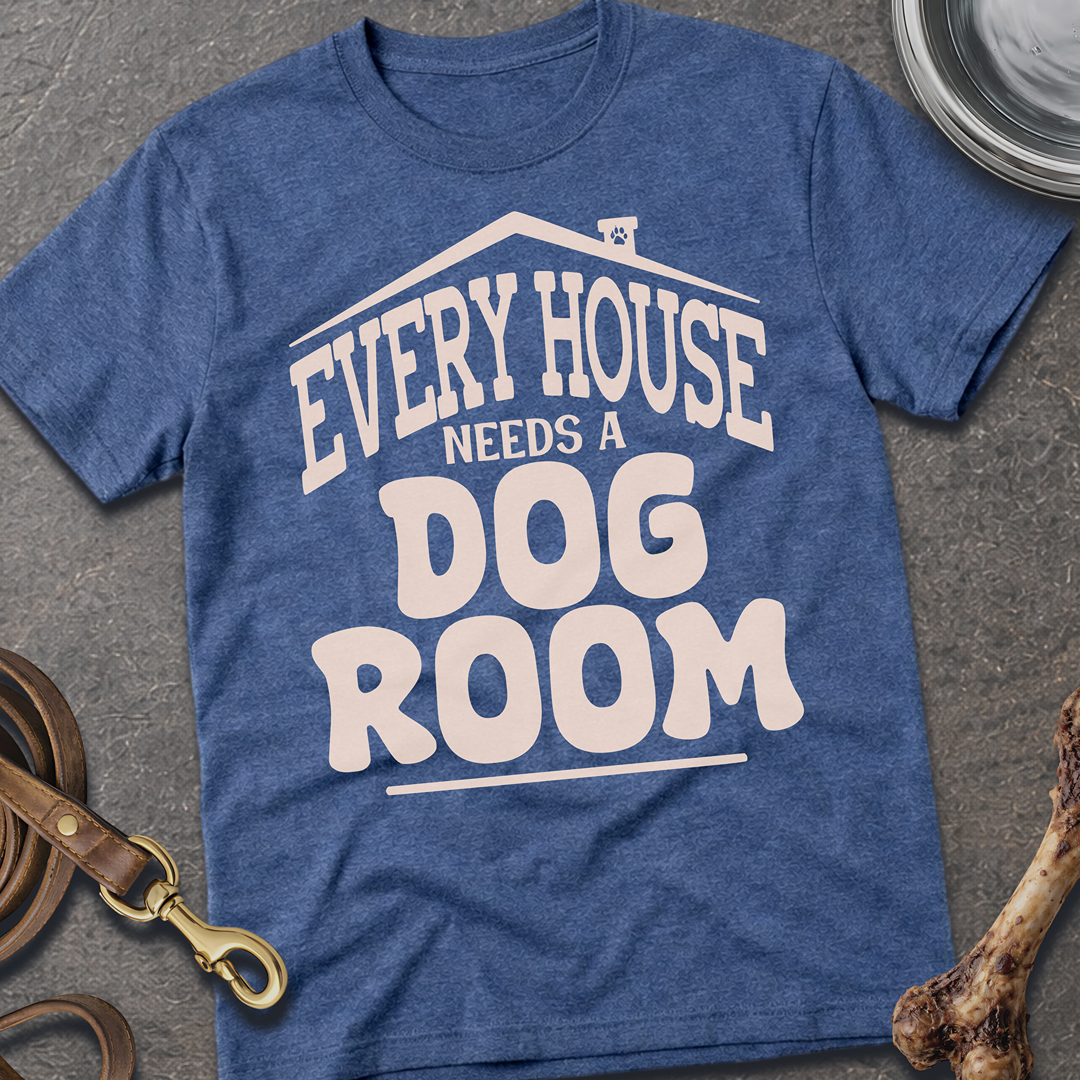Dog Room T-Shirt - Heather Indigo