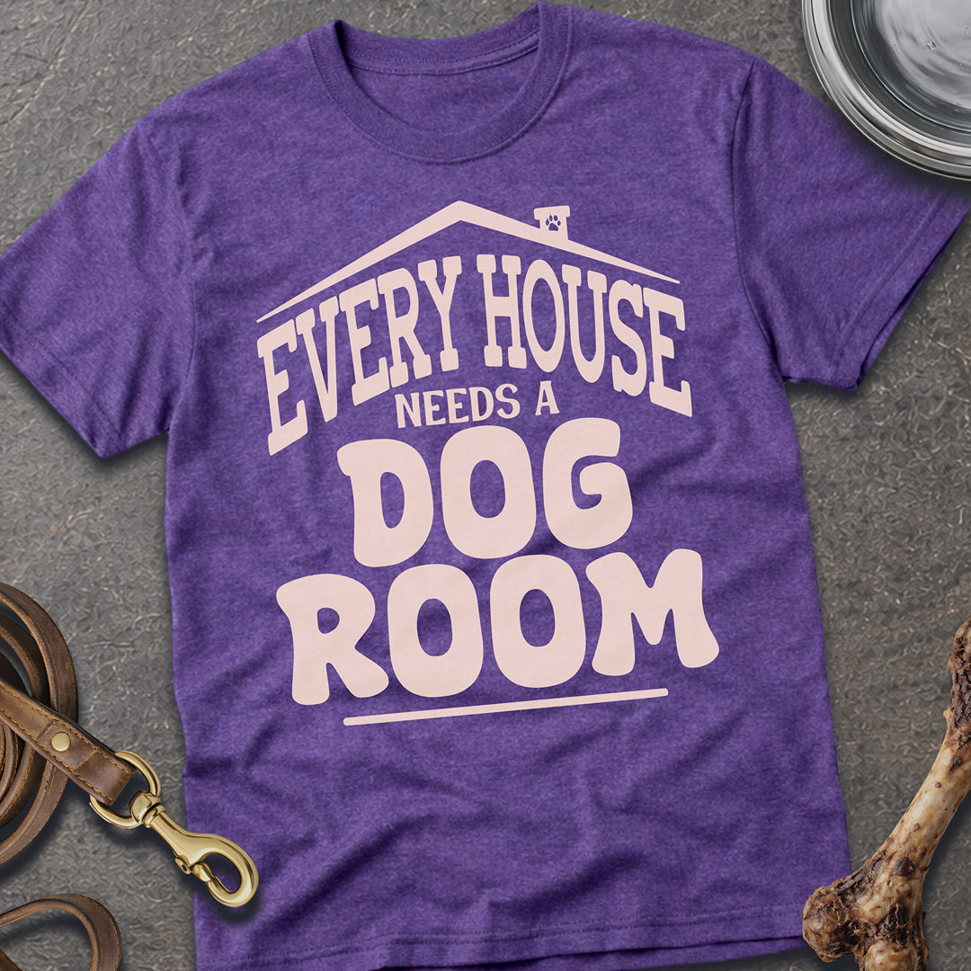 Dog Room T-Shirt - Heather Purple