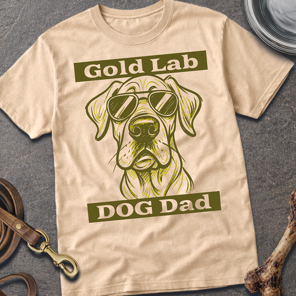 Gold Lab Dog Dad T-Shirt