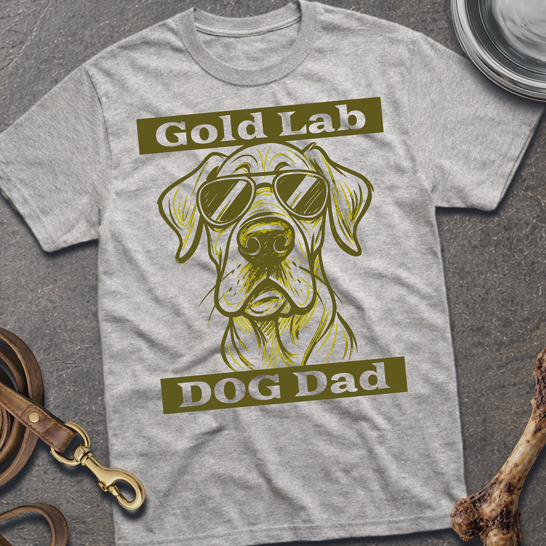 Gold Lab Dog Dad T-Shirt