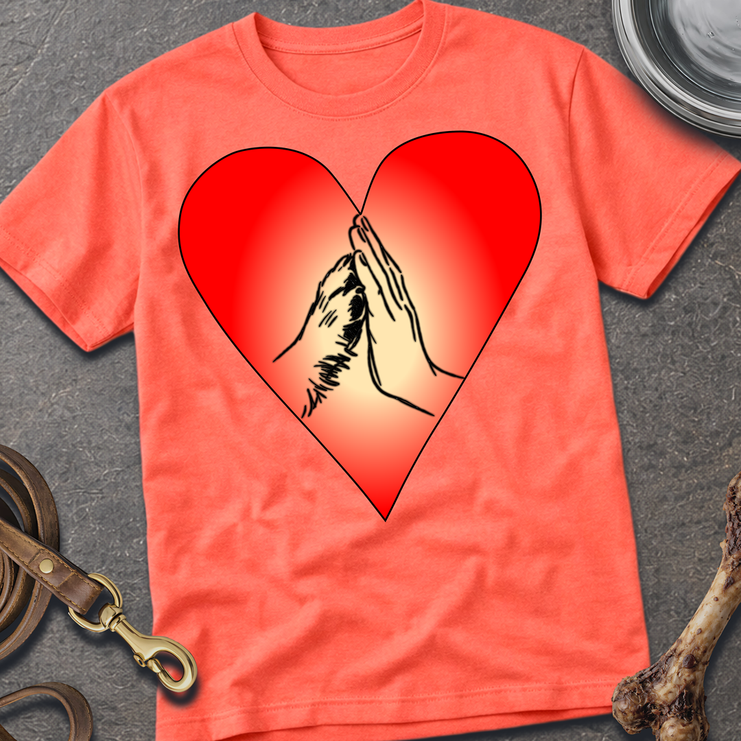 High Five Dog Paw- Color T-Shirt