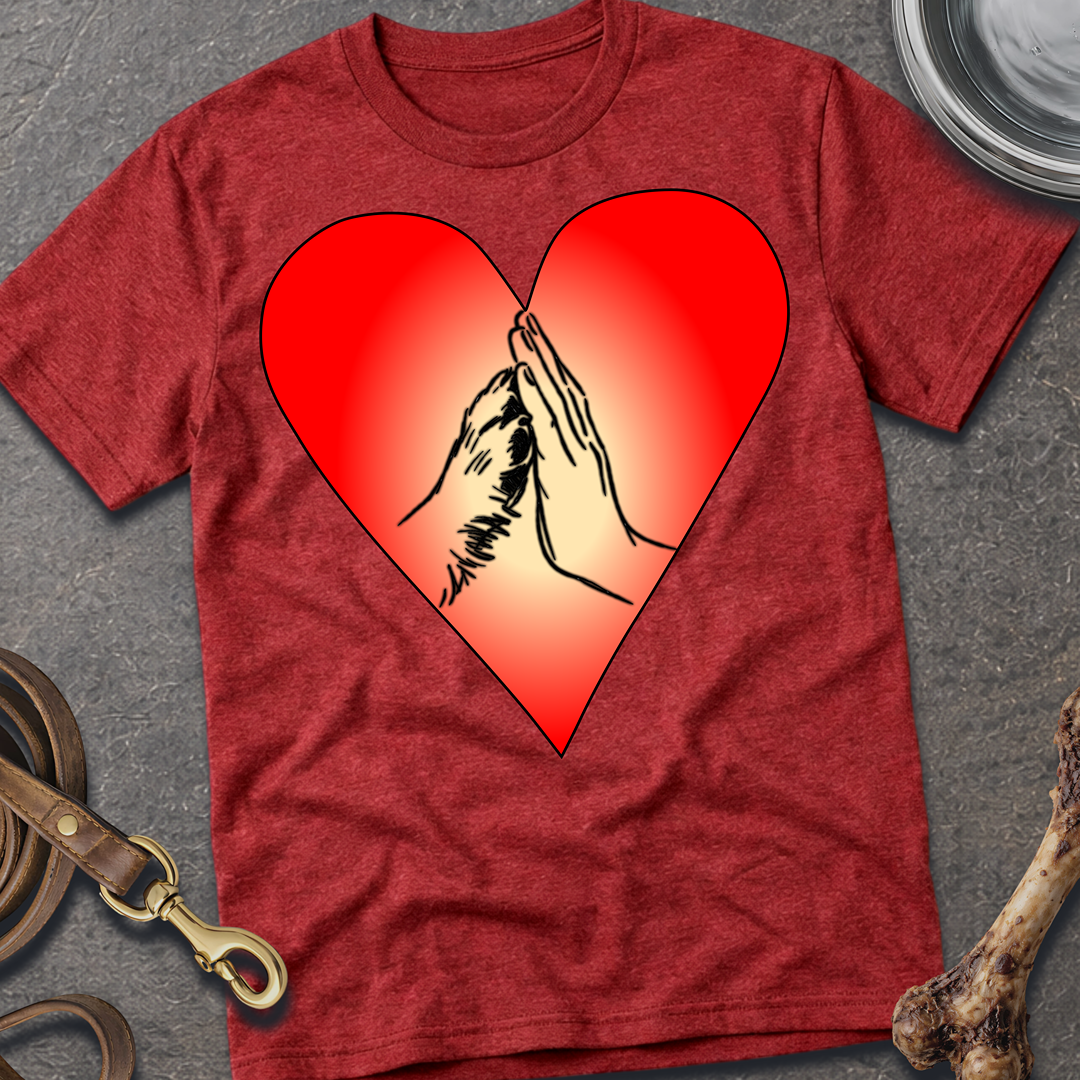 High Five Dog Paw- Color T-Shirt