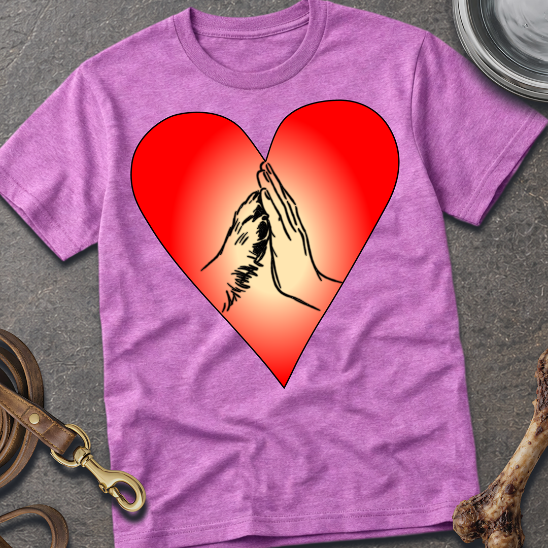 High Five Dog Paw- Color T-Shirt