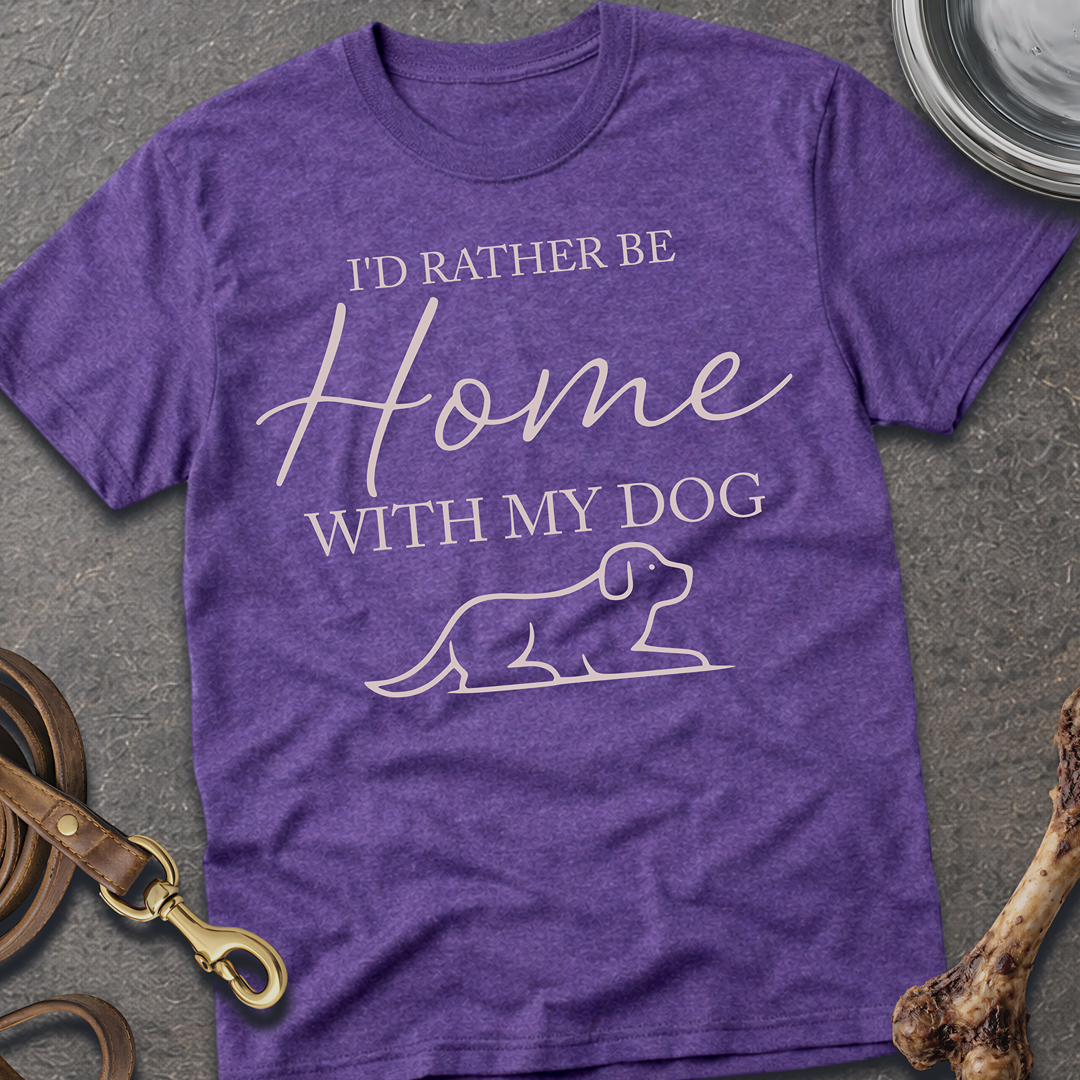 Home With My Dog T-Shirt