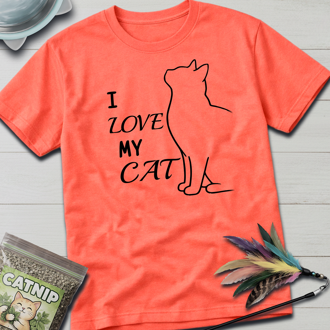 I Love My Cat T-Shirt