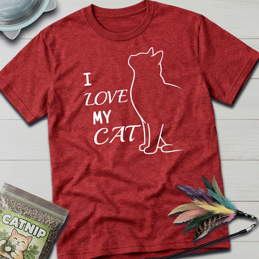 I Love My Cat T-Shirt