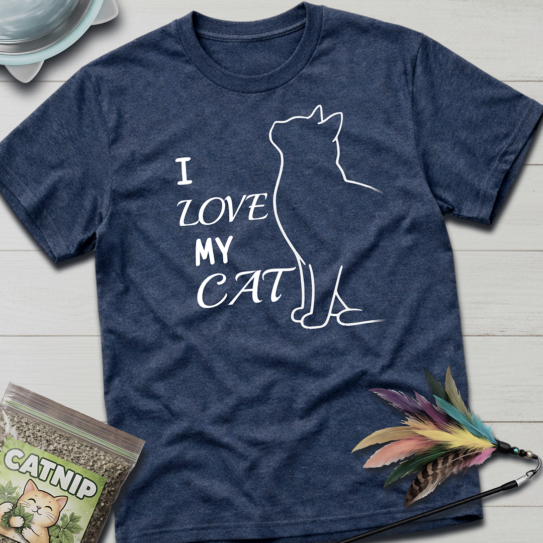 I Love My Cat T-Shirt
