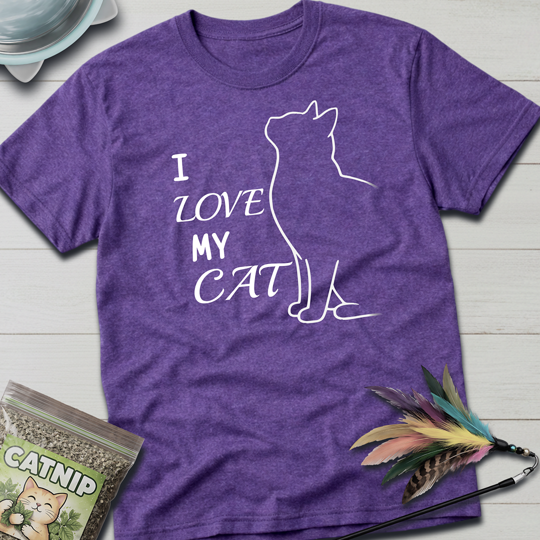 I Love My Cat T-Shirt