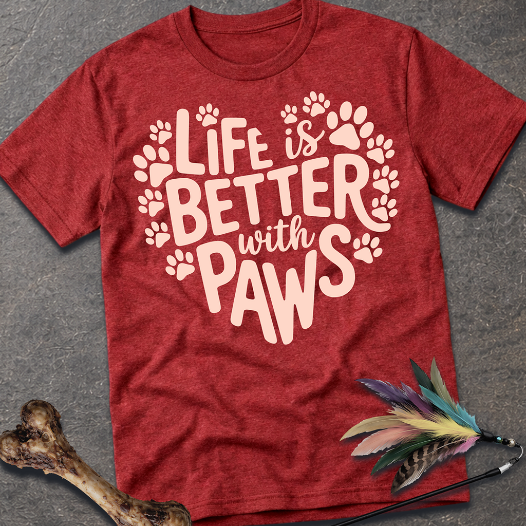 Life is Better With Paws T-Shirt