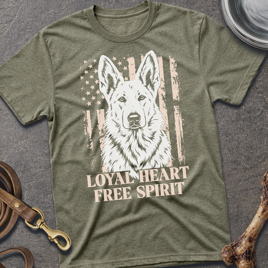 Loyal Heart Shepherd T-Shirt - Heather Military Green