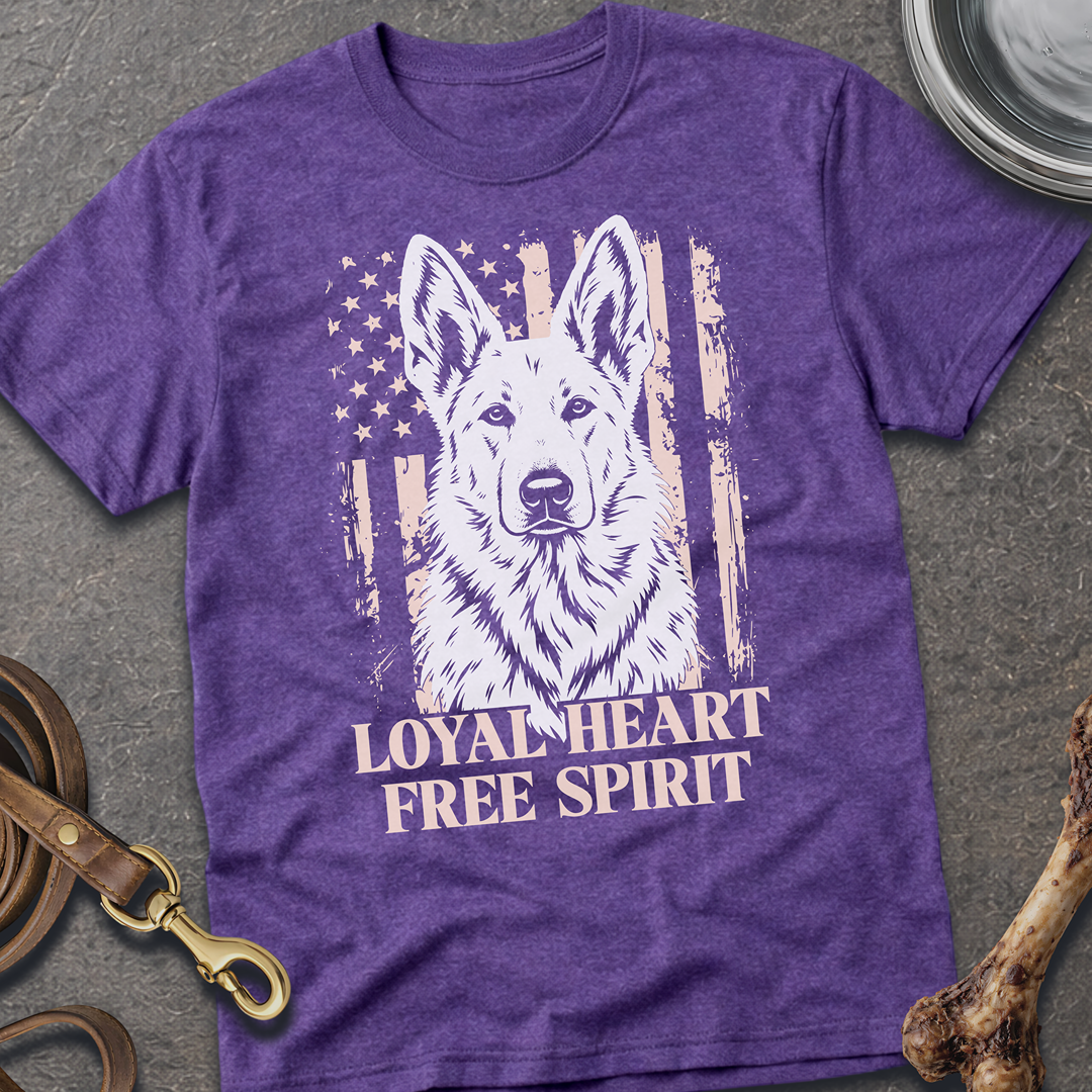 Loyal Heart Shepherd T-Shirt - Heather Purple