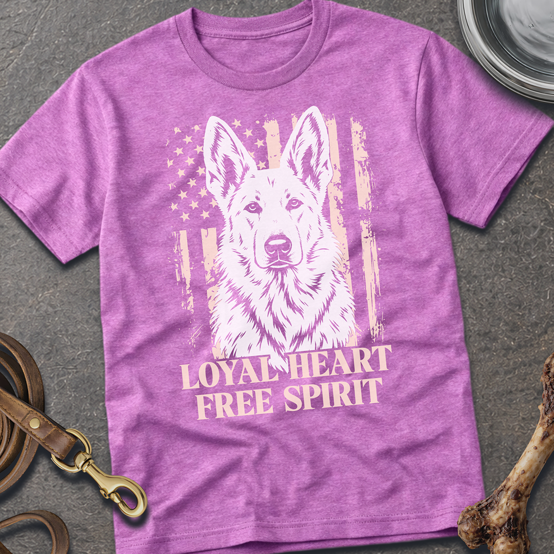 Loyal Heart Shepherd T-Shirt - Heather Radiant Orchid