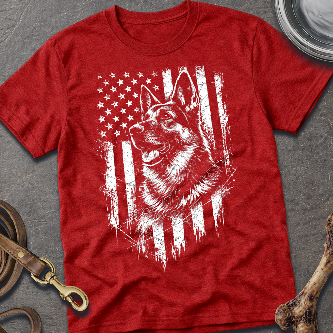 Patriotic Shepherd Left T-Shirt
