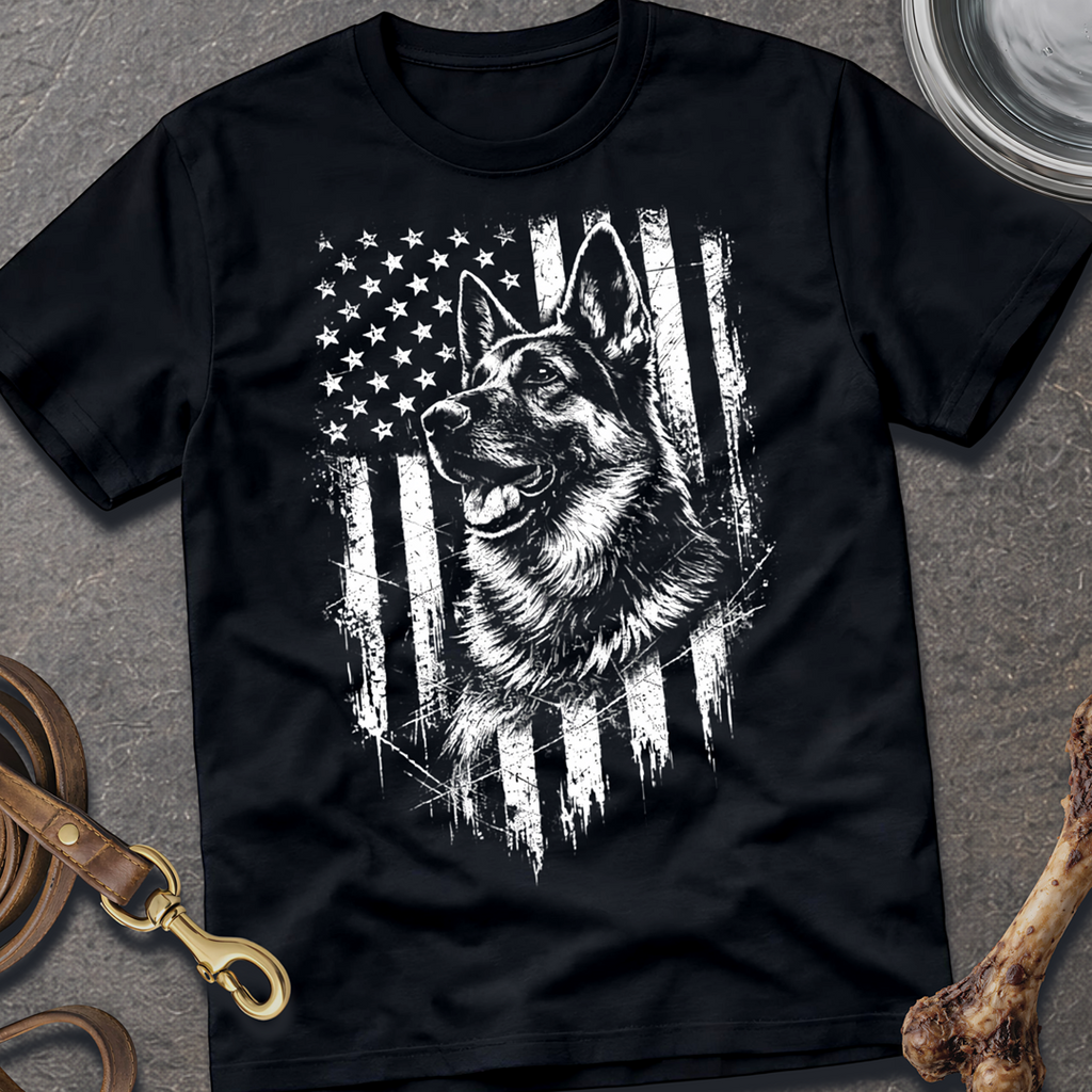 Patriotic Shepherd Left T-Shirt