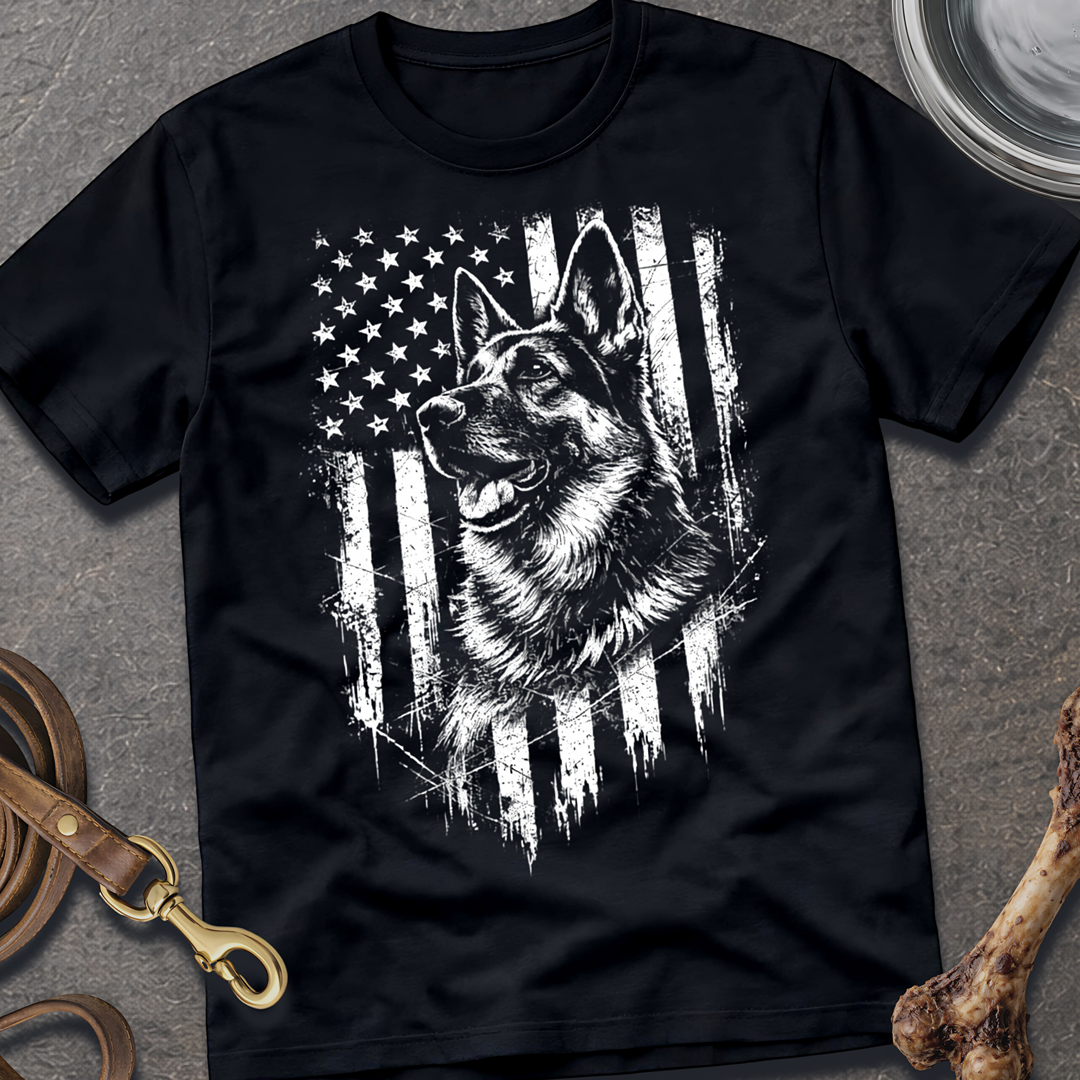 Patriotic Shepherd Left T-Shirt