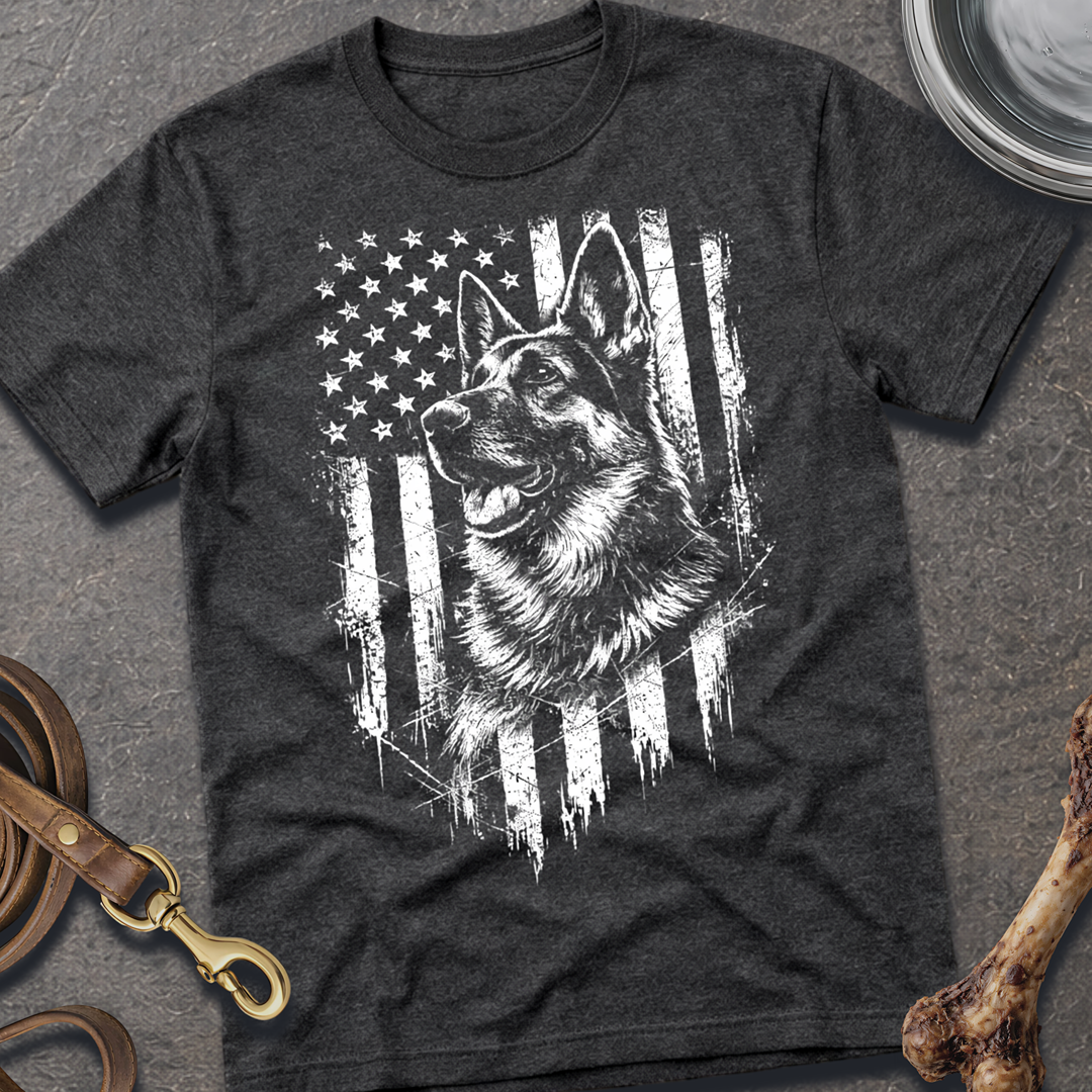 Patriotic Shepherd Left T-Shirt