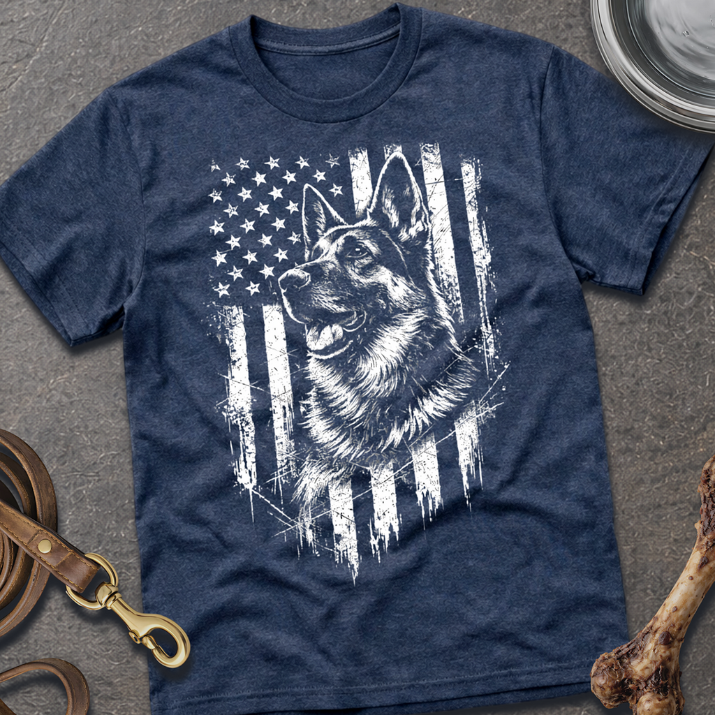 Patriotic Shepherd Left T-Shirt