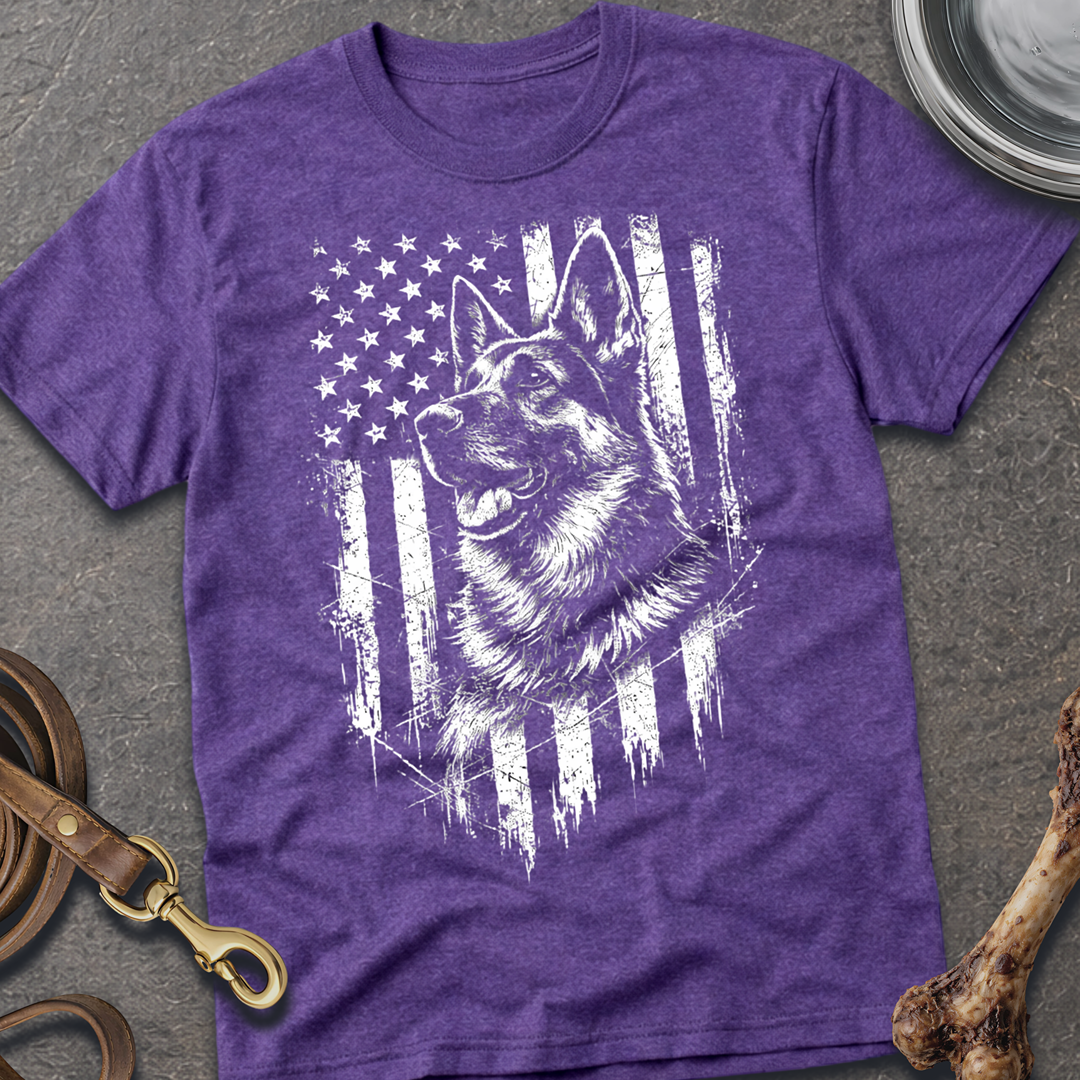 Patriotic Shepherd Left T-Shirt