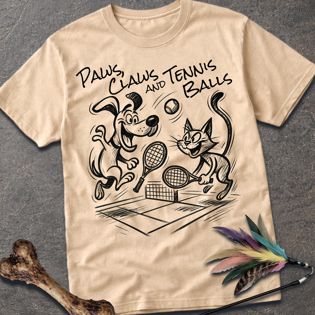 Paws, Claws and Tennis Balls T-Shirt