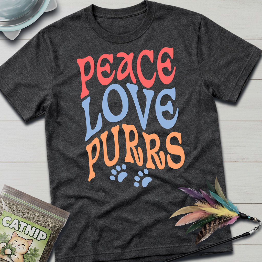Peace, Love, Purrs T-Shirt