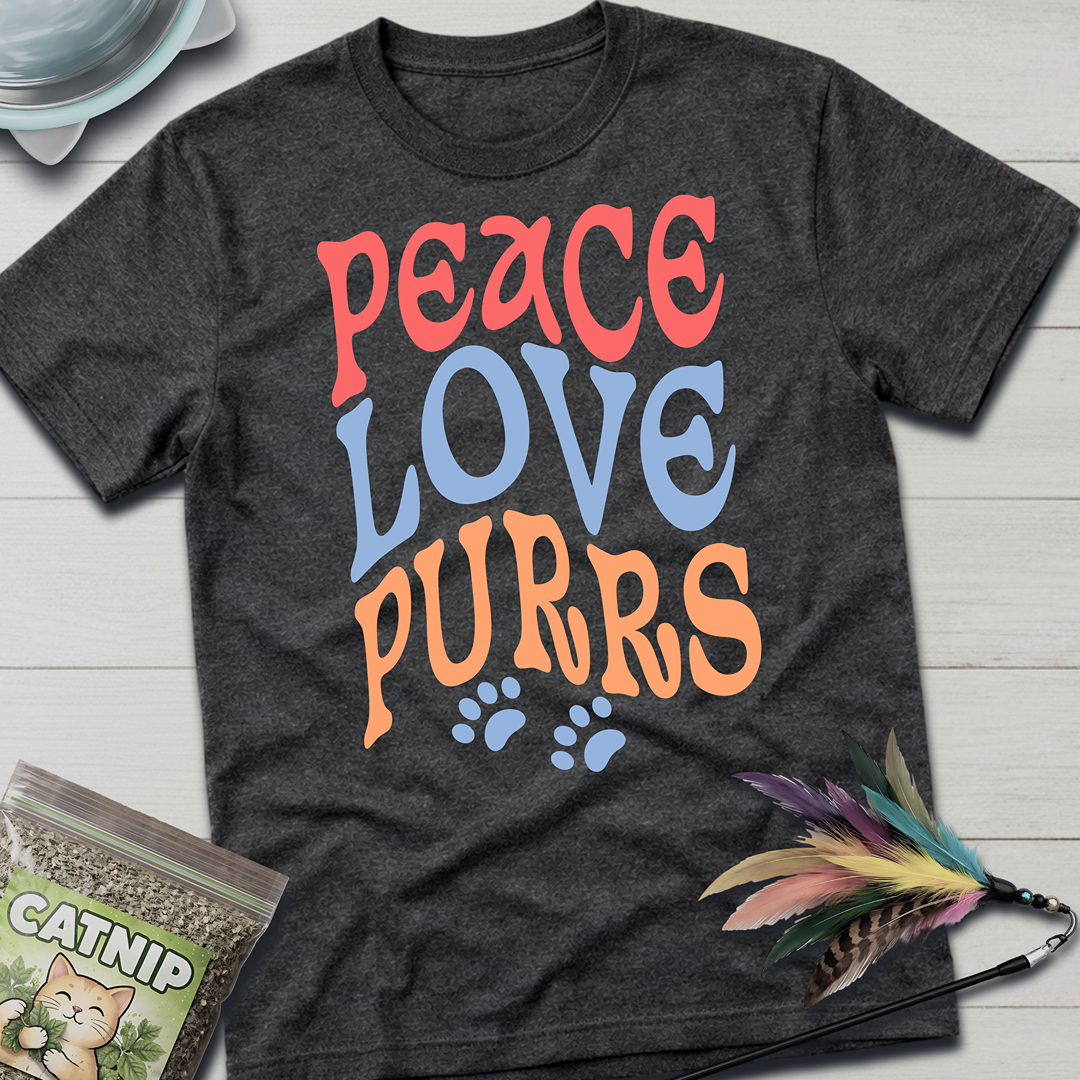 Peace, Love, Purrs T-Shirt
