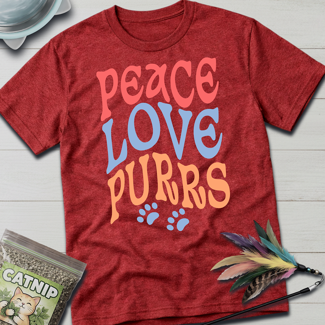 Peace, Love, Purrs T-Shirt