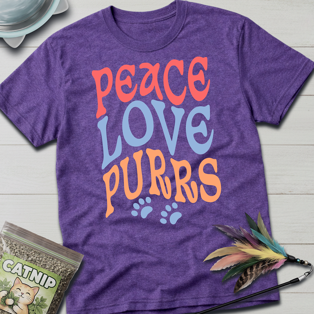 Peace, Love, Purrs T-Shirt