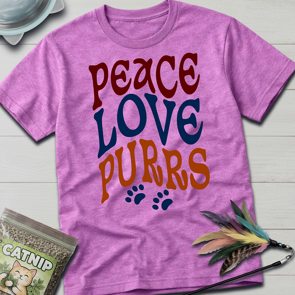 Peace, Love, Purrs T-Shirt