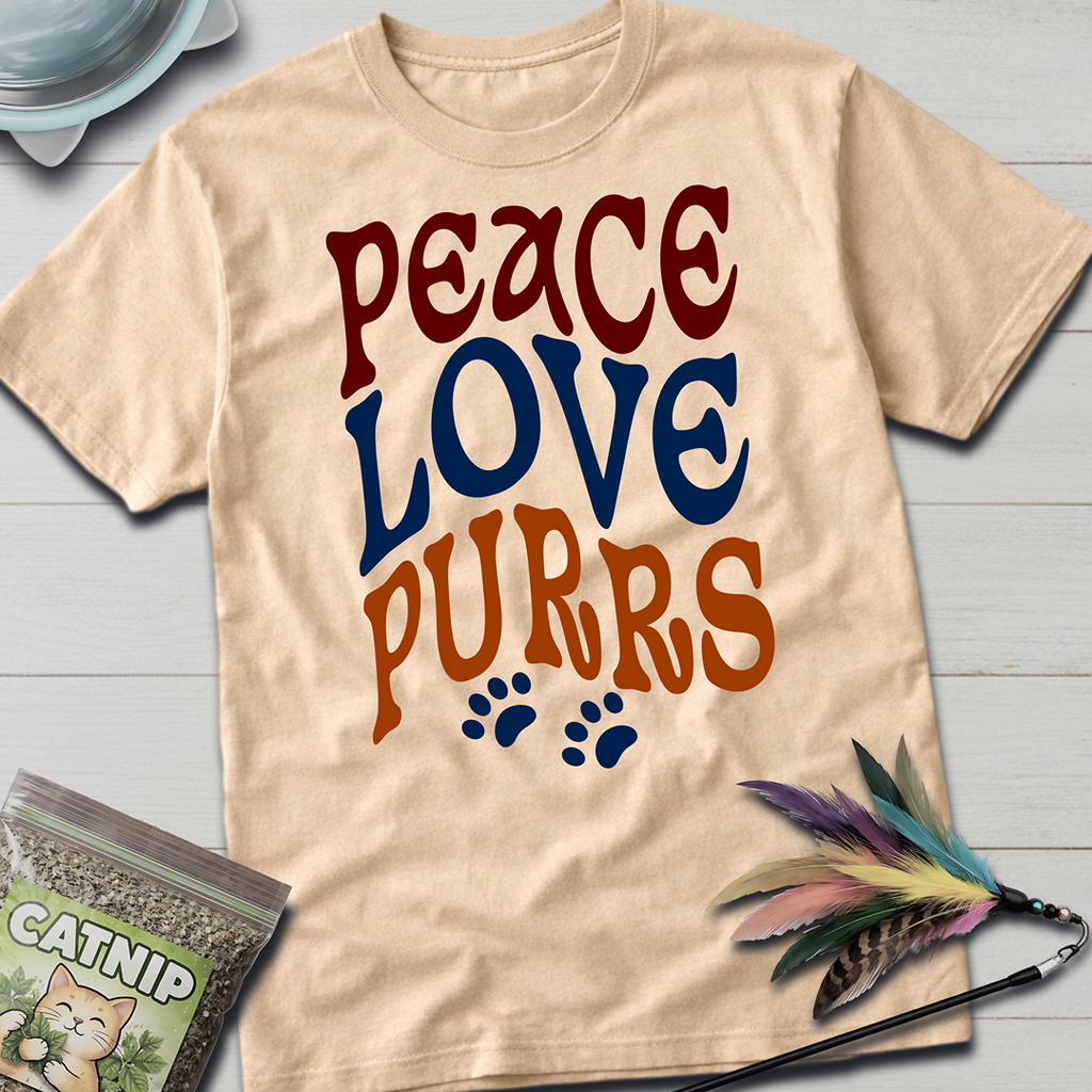 Peace, Love, Purrs T-Shirt