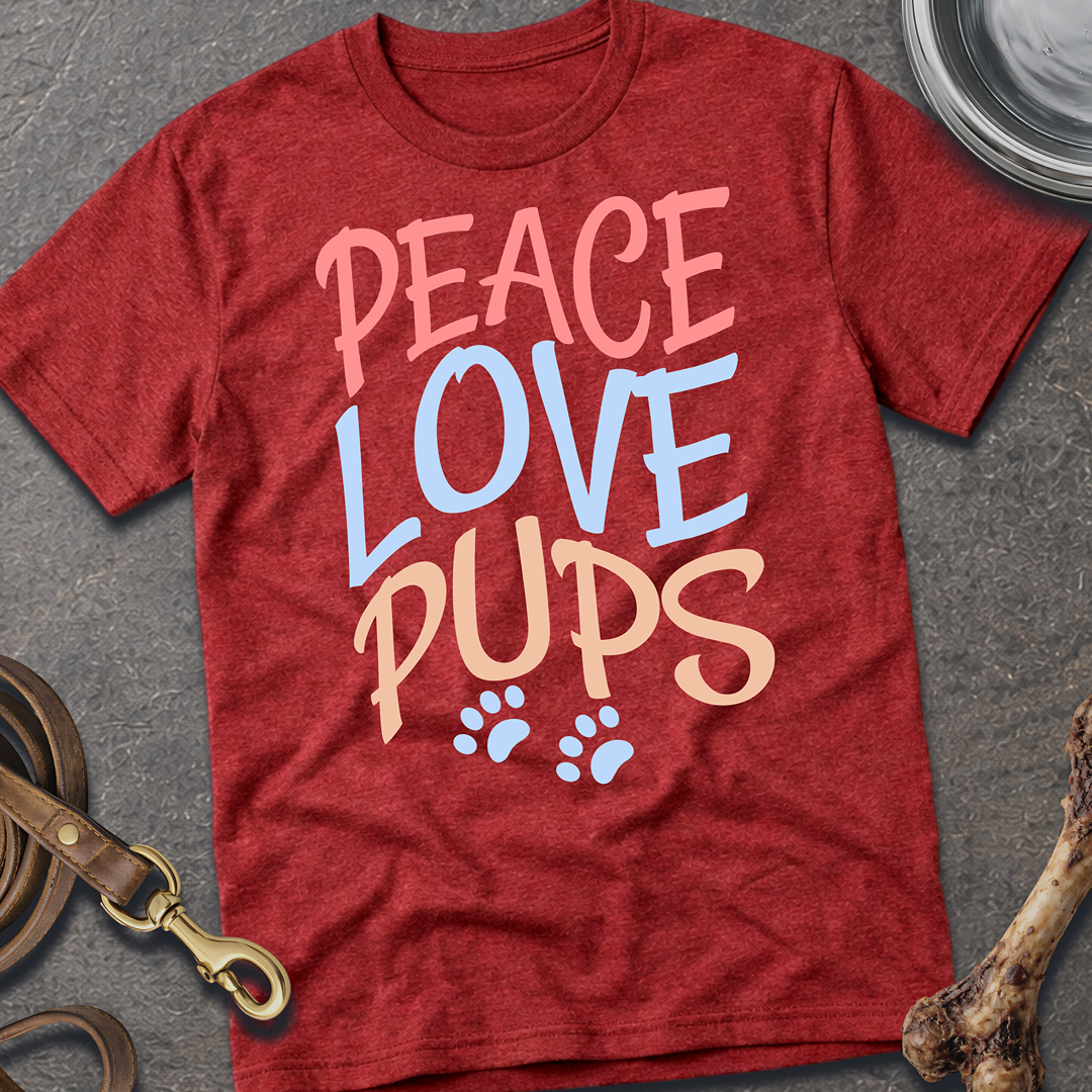 Peace, Love, Pups T-Shirt