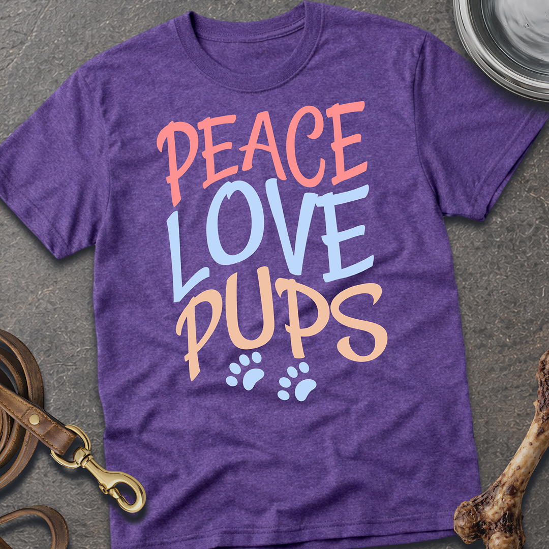 Peace, Love, Pups T-Shirt