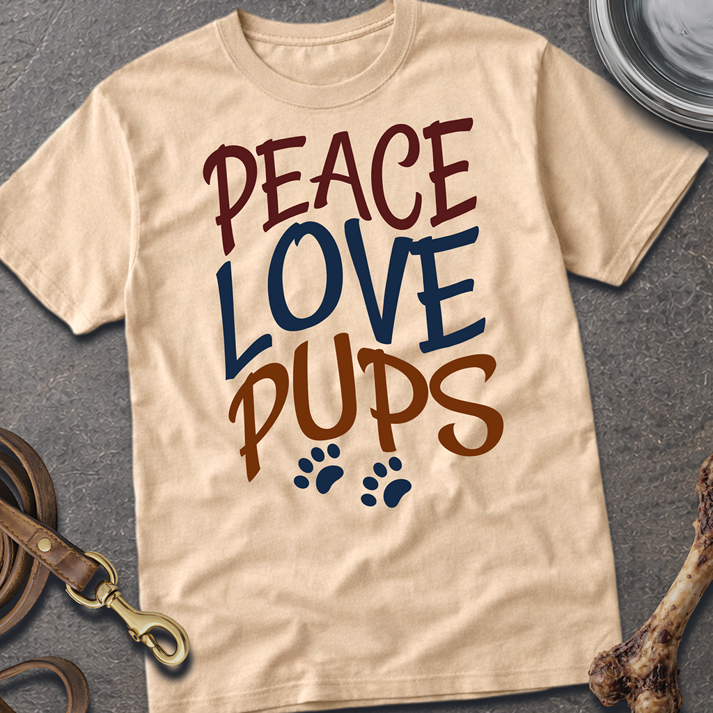 Peace, Love, Pups T-Shirt