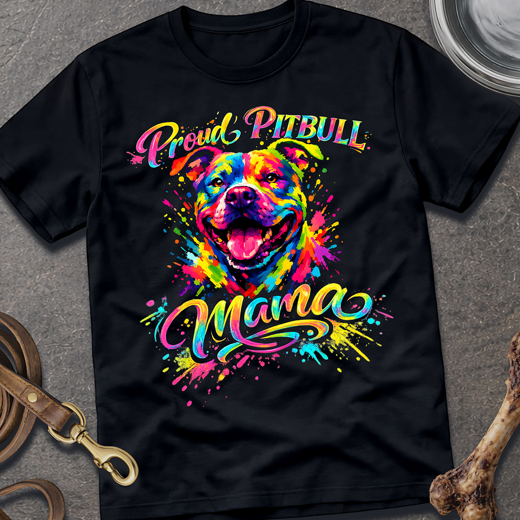 Proud Pitbull Mama T-Shirt