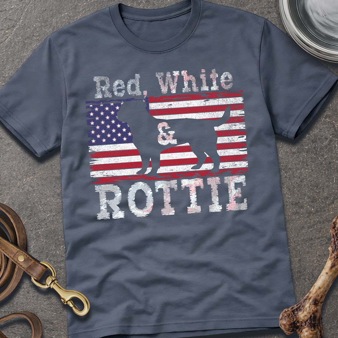 Red, White & Rottie T-Shirt