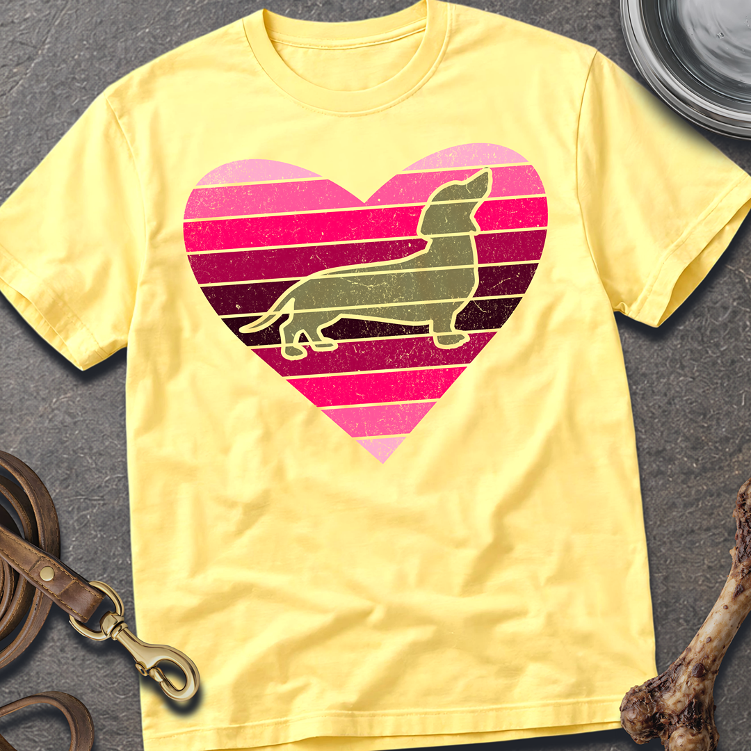 Retro Heart- Pink T-Shirt