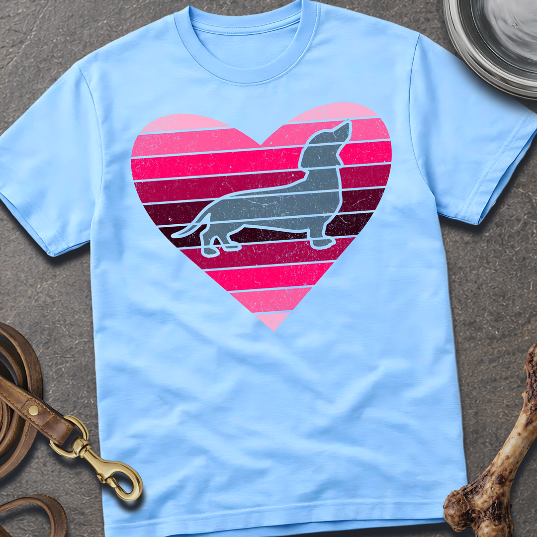Retro Heart- Pink T-Shirt