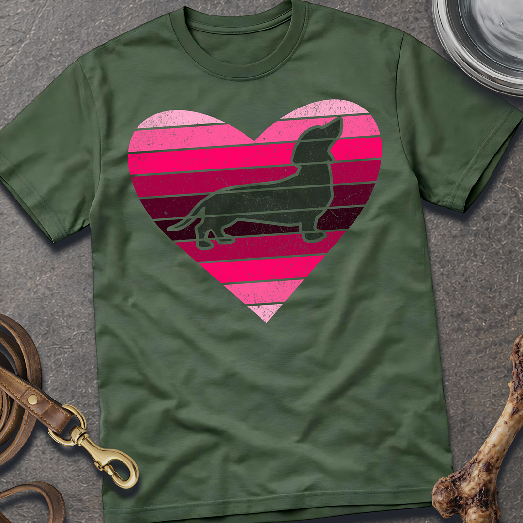 Retro Heart- Pink T-Shirt