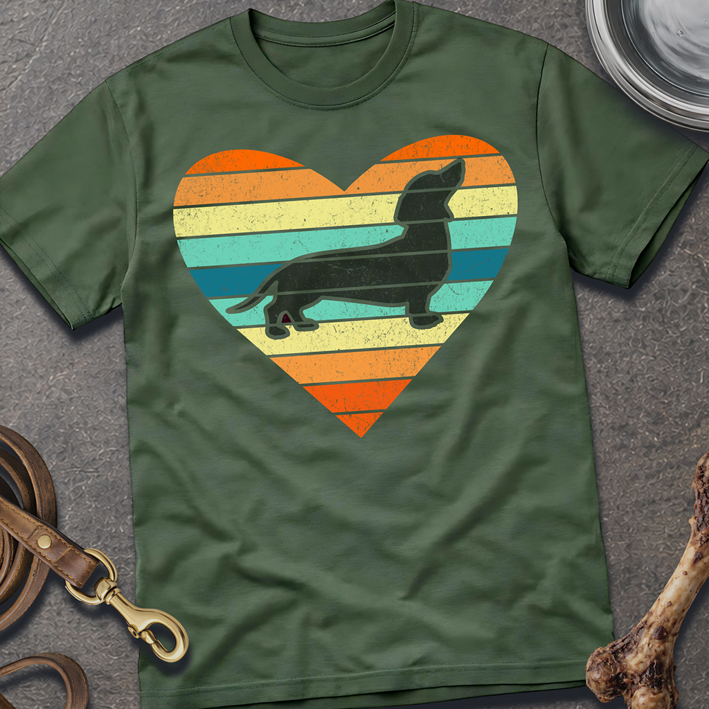 Retro Heart- Sunset T-Shirt