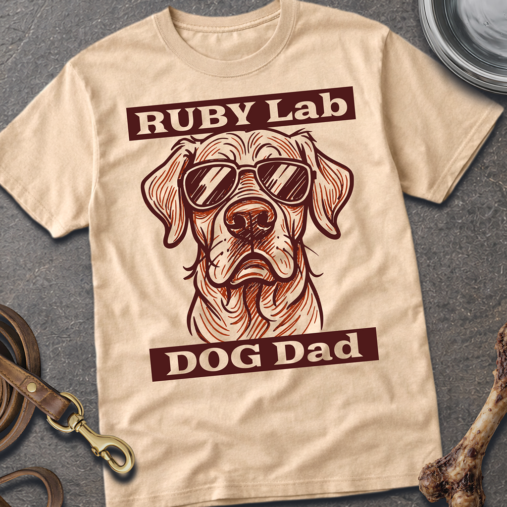 Ruby Lab Dog Dad T-Shirt