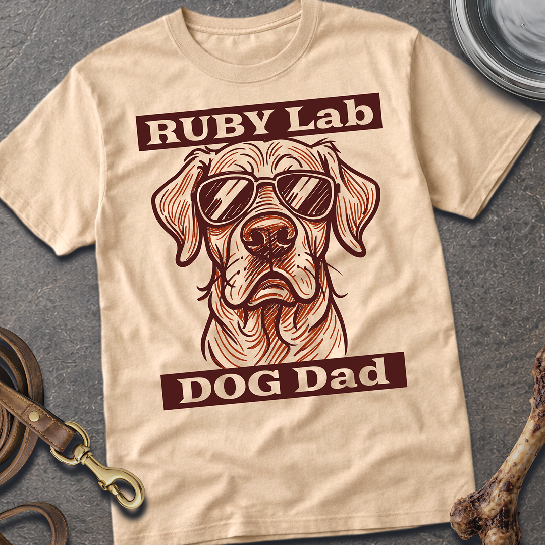 Ruby Lab Dog Dad T-Shirt