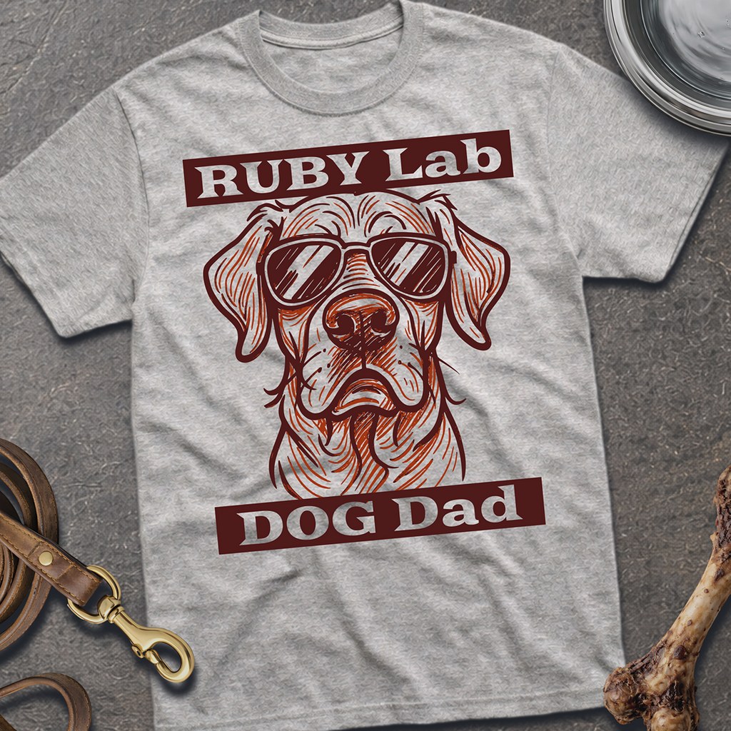 Ruby Lab Dog Dad T-Shirt