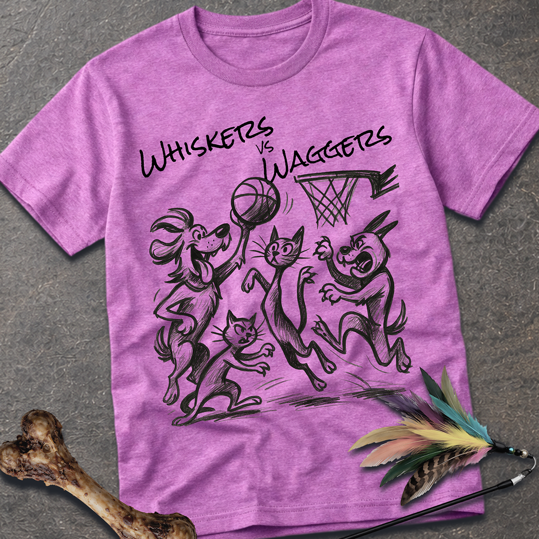 Whiskers vs Waggers T-Shirt