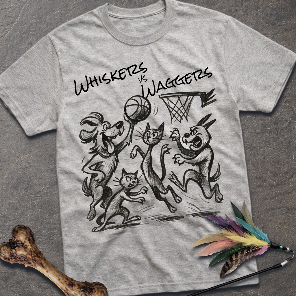 Whiskers vs Waggers T-Shirt
